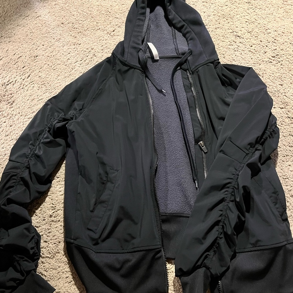 zip up athletic hoodie